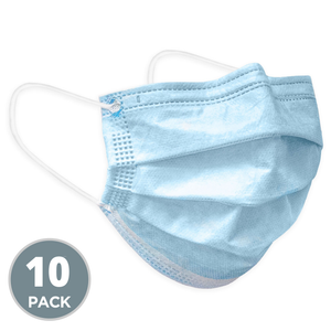 3 Ply Disposable Face Masks with Elastic Ear Loops