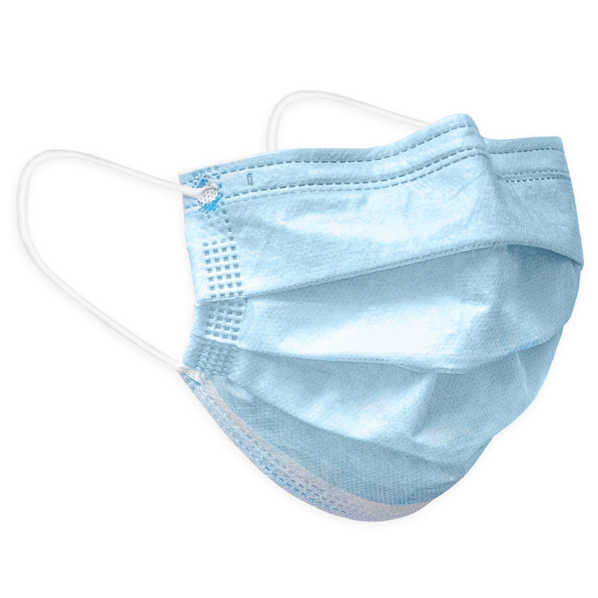 3 Ply Disposable Face Masks with Elastic Ear Loops-50 pack