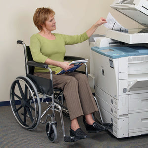 Mabis 18" Wheelchair-Fixed Armrests