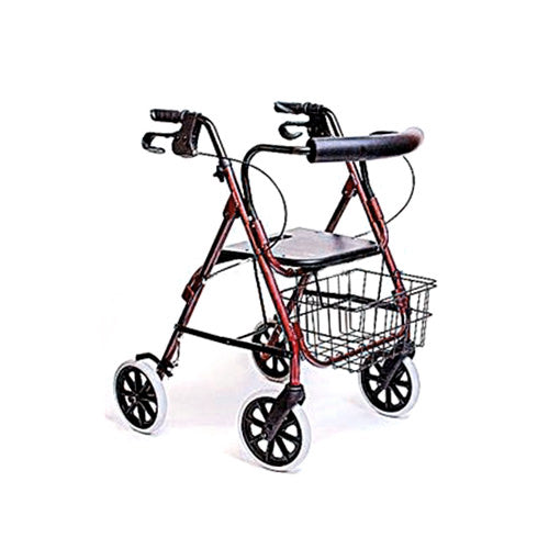 Adult Deluxe Rollator-Burgundy