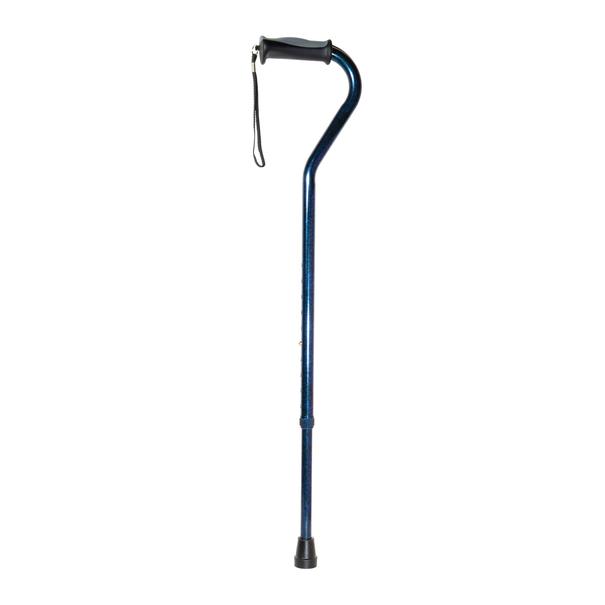 Drive Adjustable Offset Cane with Gel Grip-Red Crackle
