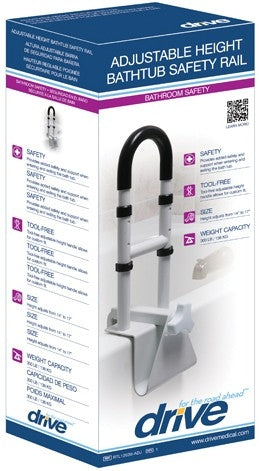 Adjustable Clamp-On Tub Rail
